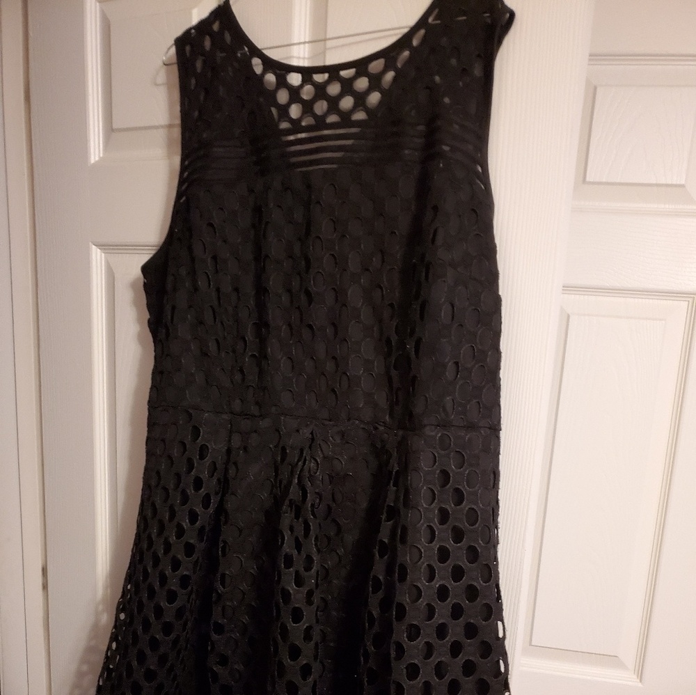 Black polka dot Dress